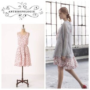 Anthropologie Red Polka Dot Dress